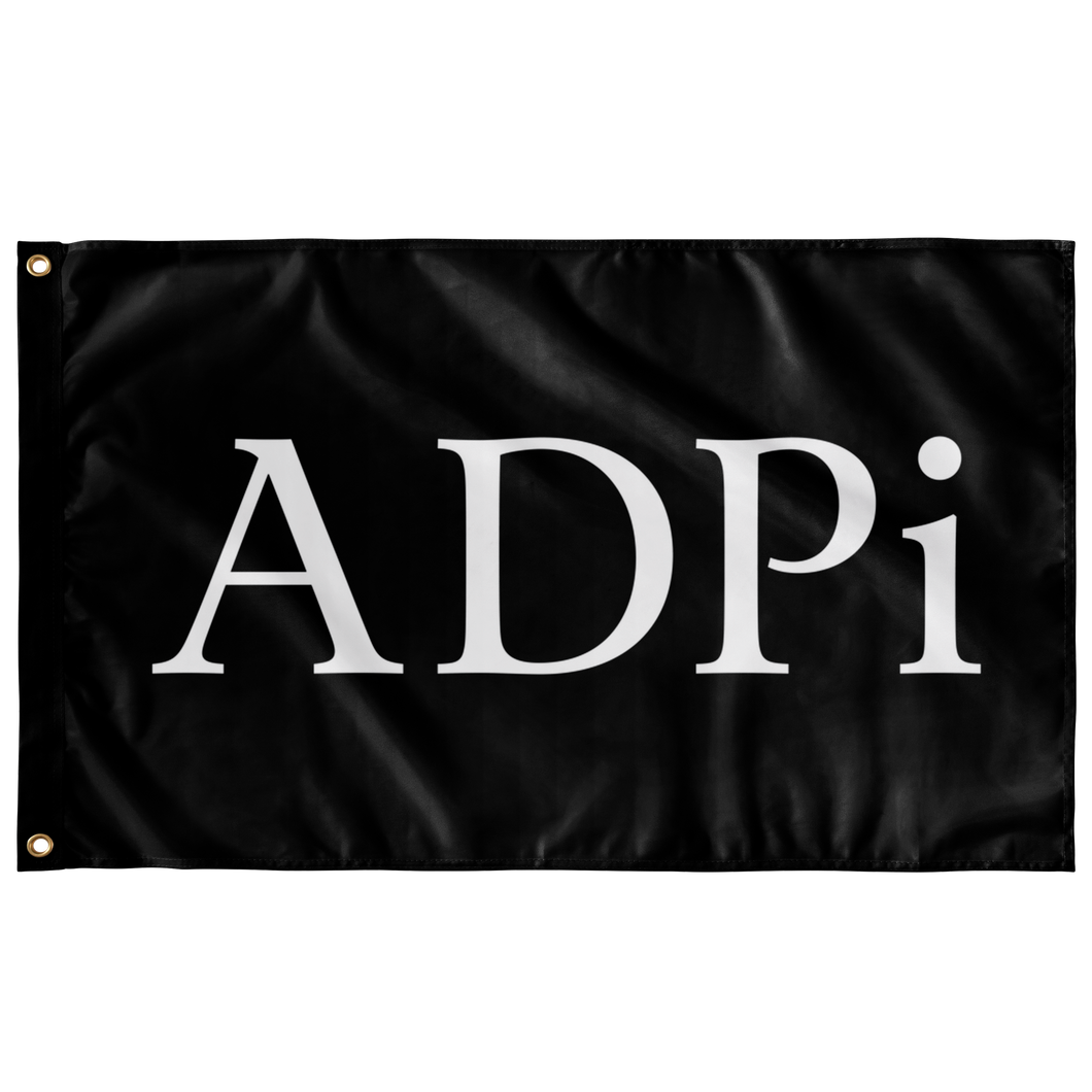 ADPi Sorority Flag Black & White