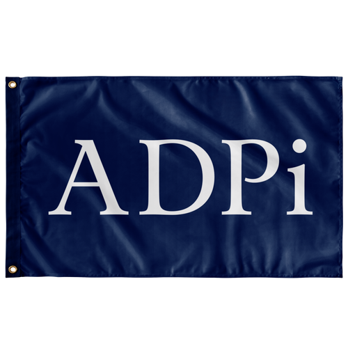 ADPi Sorority Flag Midnight & White