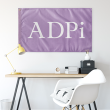 Load image into Gallery viewer, ADPi Sorority Flag Woodland Violet &amp; White Wall Flag