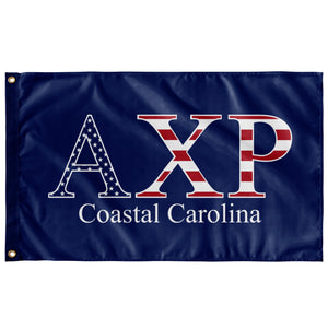 Alpha Chi Rho Coastal Carolina USA Flag - Blue
