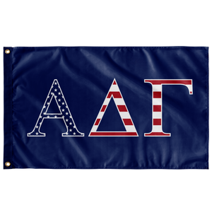 Alpha Delta Gamma USA Flag - Blue