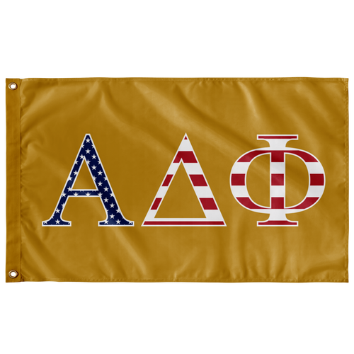 Alpha Delta Phi USA Flag - Gold