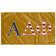Alpha Delta Phi USA Flag - Gold