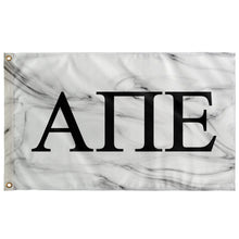 Load image into Gallery viewer, Alpha Pi Epsilon White Marble Flag