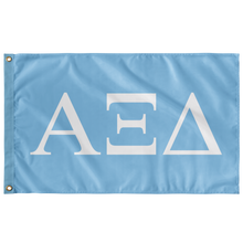 Load image into Gallery viewer, Alpha Xi Delta Sorority Flag - Griffin Blue &amp; White