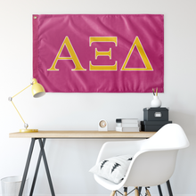 Load image into Gallery viewer, Alpha Xi Delta Wall Flag - Greek Banner - Sorority House Wall Flag