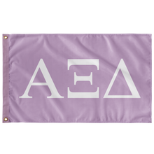 Load image into Gallery viewer, Alpha Xi Delta Sorority Flag - Loyal Lavender &amp; White