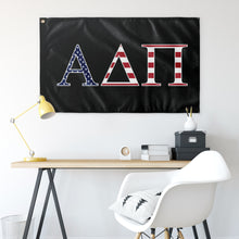 Load image into Gallery viewer, Alpha Delta Pi USA Flag - Black