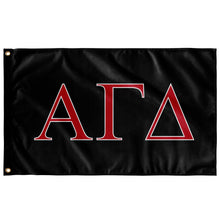 Load image into Gallery viewer, Alpha Gamma Delta Sorority Flag - Black, Red &amp; White