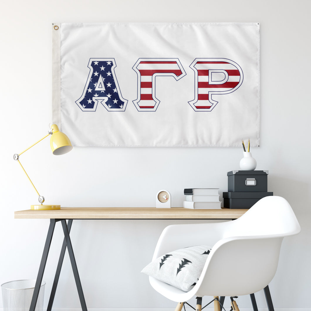 Alpha Gamma Rho Stars & Stripes Flag