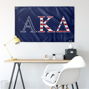 Alpha Kappa Delta USA Flag - Blue