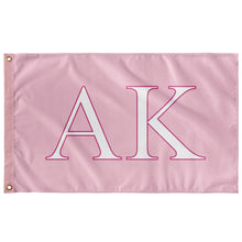 Load image into Gallery viewer, Alpha Kappa Fraternity Flag - Azalea, White and Barbie Pink