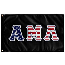 Load image into Gallery viewer, Alpha Mu Lambda American Flag - Black