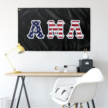 Load image into Gallery viewer, Alpha Mu Lambda American Flag - Black