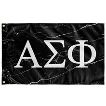 Load image into Gallery viewer, Alpha Sigma Phi Black Marble Flag