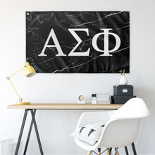 Load image into Gallery viewer, Alpha Sigma Phi Black Marble Flag