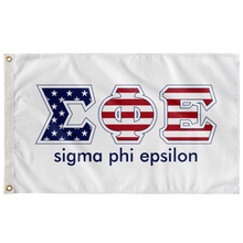 Load image into Gallery viewer, Sigma Phi Epsilon - Stars &amp; Stripes Fraternity Flag
