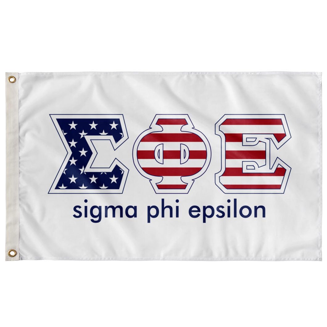 Sigma Phi Epsilon - Stars & Stripes Fraternity Flag