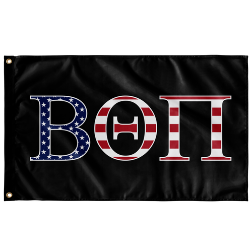 Beta Theta Pi USA Flag - Black