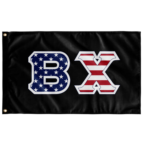 Beta Chi American Flag - Black