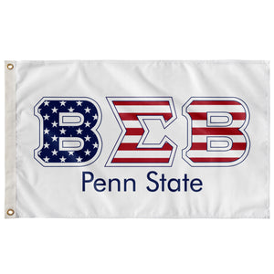 Beta Sigma Beta Penn State Stars & Stripes Flag