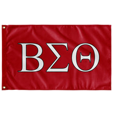 Load image into Gallery viewer, Beta Sigma Theta Fraternity Flag - Red, White &amp; Black