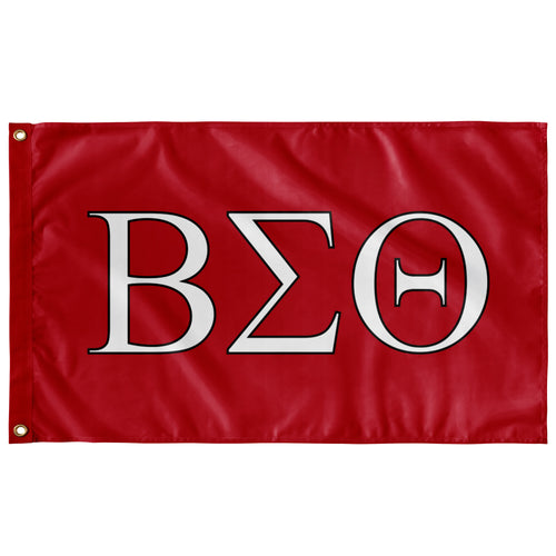 Beta Sigma Theta Fraternity Flag - Red, White & Black