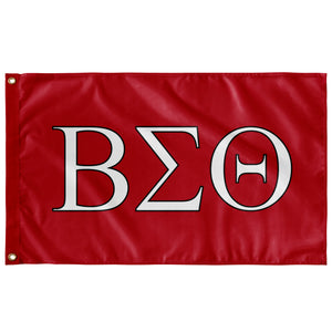 Beta Sigma Theta Fraternity Flag - Red, White & Black