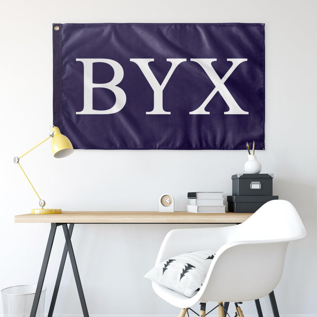 BYX Flag - Purple & White