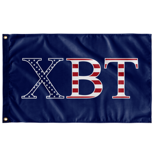 Chi Beta Tau USA Flag - Blue