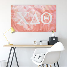 Load image into Gallery viewer, Chi Delta Theta Tie-Dye Coral Flag