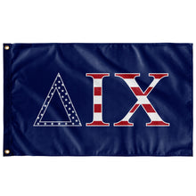 Load image into Gallery viewer, Delta Iota Chi Black USA Flag - Blue