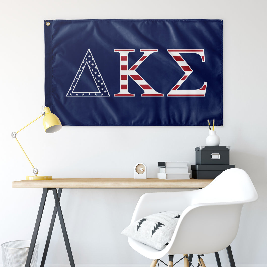 Delta Kappa Sigma USA Flag - Blue