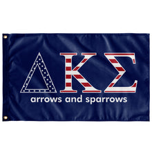 Load image into Gallery viewer, Delta Kappa Sigma arrows and sparrows USA Flag - Blue