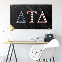Load image into Gallery viewer, Delta Tau Delta USA Flag - Black