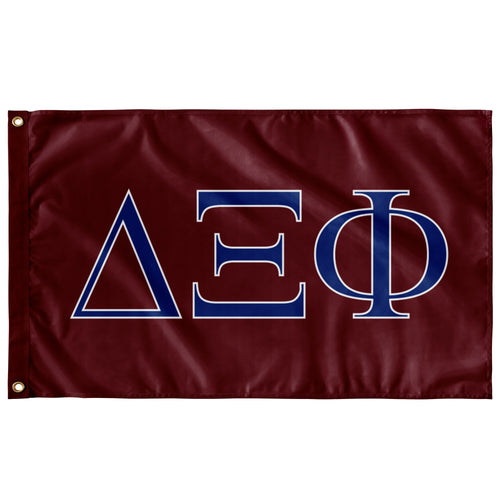 Delta Xi Phi Sorority Flag - Cardinal, Royal & White