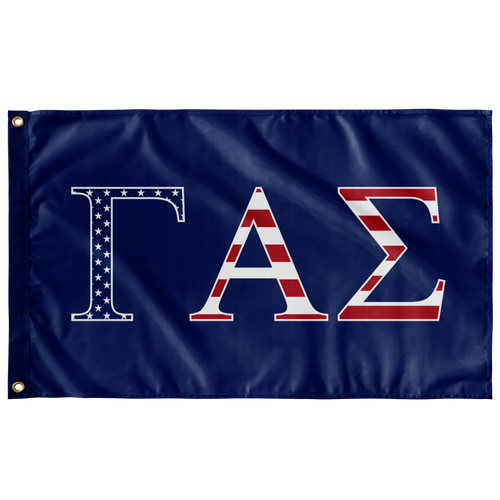 Gamma Alpha Sigma USA Flag - Blue