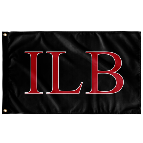 ILB Custom Flag - Black, Red & White