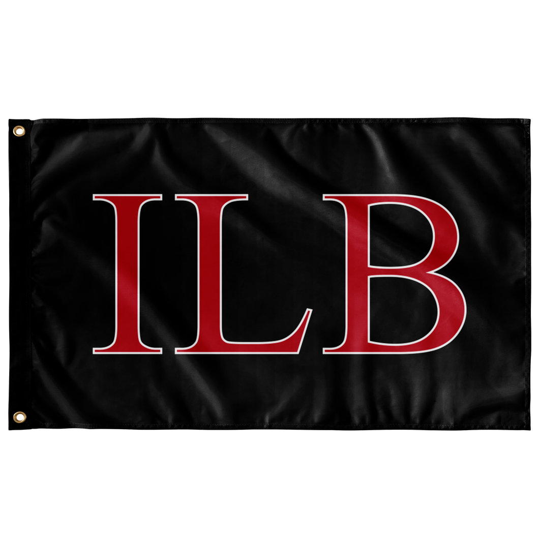 ILB Custom Flag - Black, Red & White