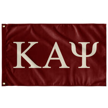 Load image into Gallery viewer, Kappa Alpha Psi Fraternity Flag - Crimson &amp; Cream