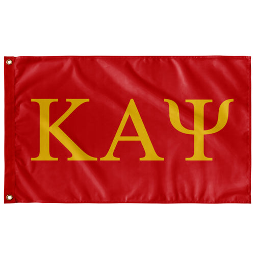 Kappa Alpha Psi Custom Flag - Red & Gold
