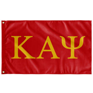 Kappa Alpha Psi Custom Flag - Red & Gold