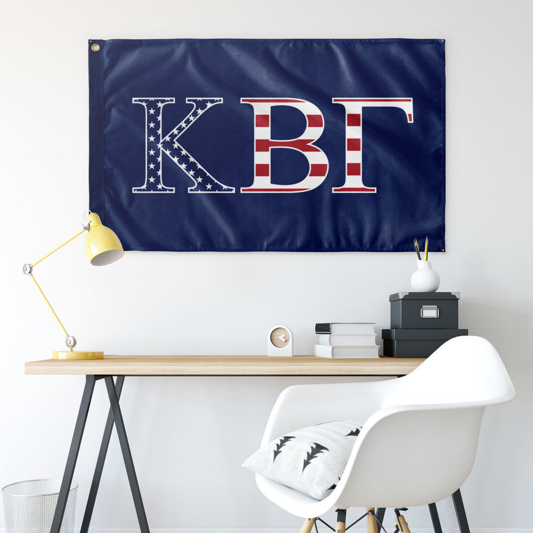 Kappa Beta Gamma USA Flag - Blue