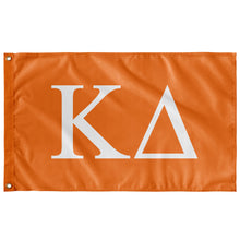 Load image into Gallery viewer, Kappa Delta Sorority Flag - Tennessee Orange &amp; White
