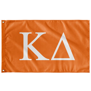 Kappa Delta Sorority Flag - Tennessee Orange & White