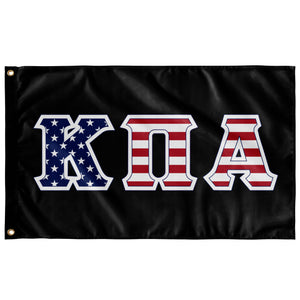 Kappa Pi Alpha American Flag - Black