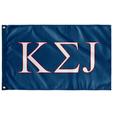 Load image into Gallery viewer, Kappa Sigma J Custom Flag - Colonial Blue, White &amp; Red