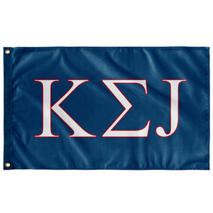 Kappa Sigma J Custom Flag - Colonial Blue, White & Red