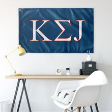 Load image into Gallery viewer, Kappa Sigma J Custom Flag - Colonial Blue, White &amp; Red