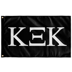 Kappa Xi Kappa Fraternity Flag - Black & White